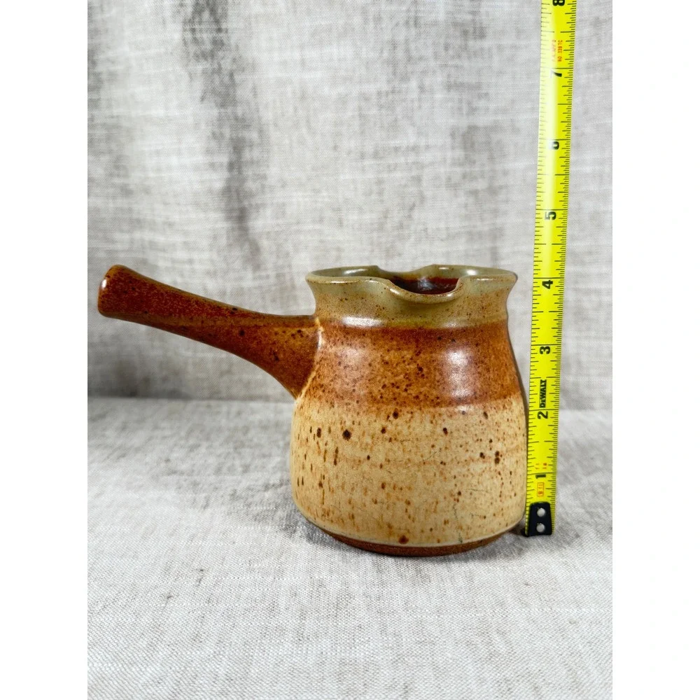 Signed Studio Pottery Butter Warmer Attributed to Tom Coleman